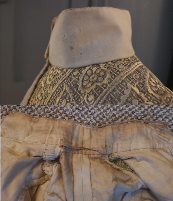 Elegant 1880s Gold Embroidered Bustle Dress For A… - image 8