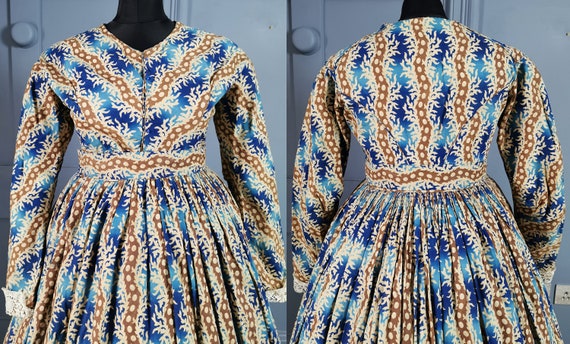 Superb  1830s Print Day Dress - Late Georgian / E… - image 4