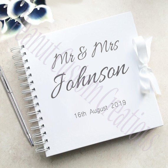 Personalised Wedding Guest Book Poem Inside Page Etsy