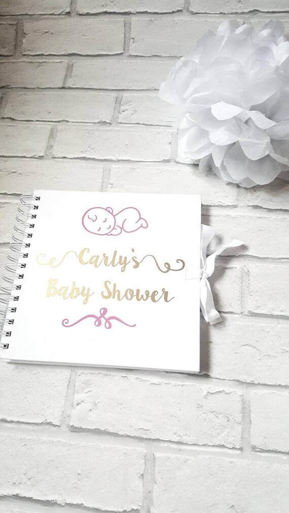 personalized baby shower guest book