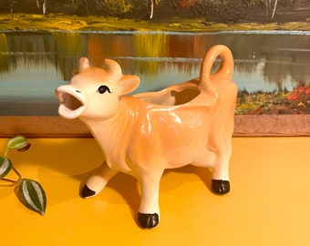 Vintage Cow Creamer Milk Jug 70s 60s Jersey Retro Kitsch