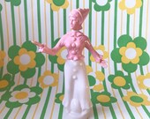 Vintage Avon Perfume Bottle Costume Clowns Les Clown La Femme Female Clown Pink Harlequin Sweet Honesty