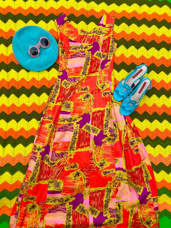 Vintage Hawaiian Dress Karen Ann 70s 60s 1970s 1960s … - Gem
