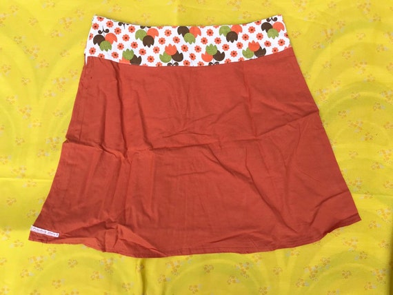 Vintage Handmade Mini Skirt Apron Scandi Flowers … - image 8