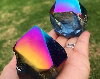 Punto generador de aura de agua arcoíris