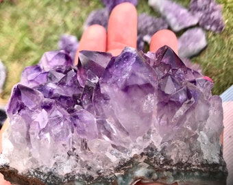 Amethyst Crystal Clusters, Third Eye Healing Stone, Home Decor