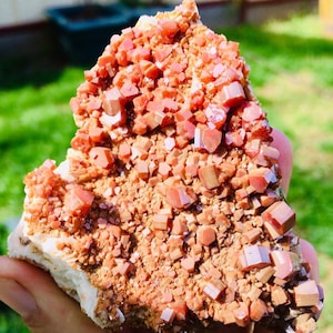 Vanadinite crystal cluster gem stone crystals Australia. Root chakra grounding energising.