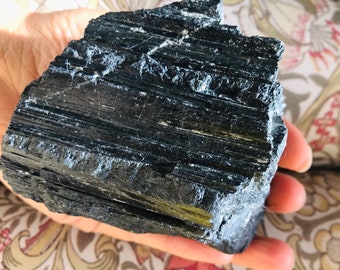 Black tourmaline crystal gem stone crystals Australia. grounding protection root chakra.