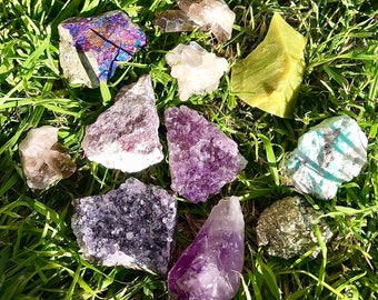 Caja de regalo de cristal - Elige tu paquete de piedras preciosas, set de sanación con cristales