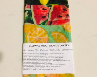 Envoltorios de alimentos de cera de abeja ecológica, biodegradables, cero residuos