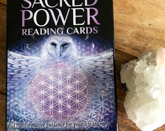 Cartas de guía del oráculo del poder sagrado, paquete de regalo para la sanación espiritual