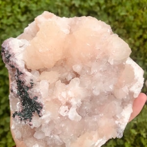 Zéolite rose rare, apophyllite, stilbite, heulandite, morceaux