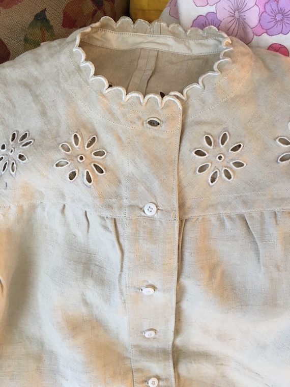Old Shirt Lin Fabric Lace Antique Lace Shirt Fabri