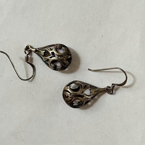 silver earrings