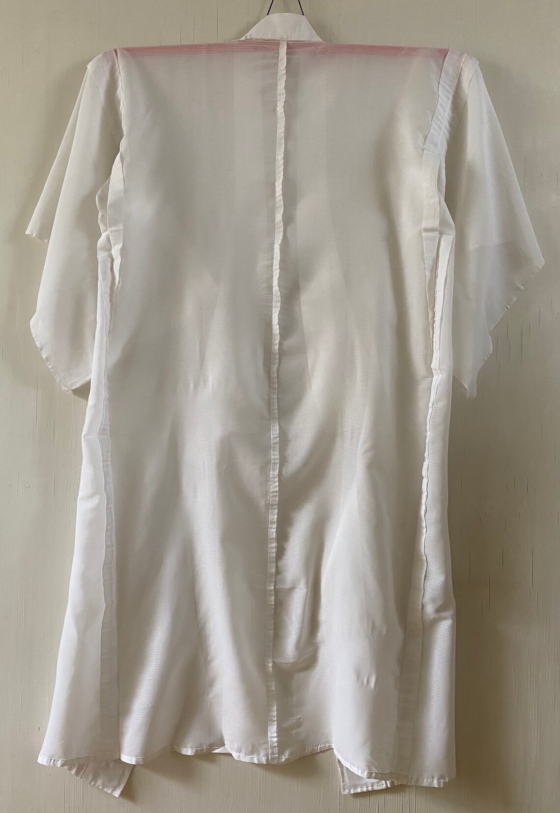 White See-through Long Kimono Robe Authentic Japanese Vintage - Etsy