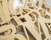 Freestanding Engraved Letter - Times Font - Blank Shape Unpainted Wooden MDF Premium Quality
