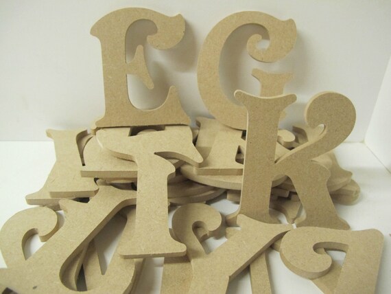 VICTORIAN FONT WOODEN MDF LETTERS AVAILABLE IN SIZES 2,3,5,7.5,10cm and 15cm