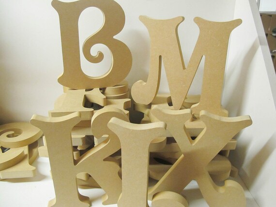Wooden Letters Premium Quality 200mm High 18mm Thick Victorian Font