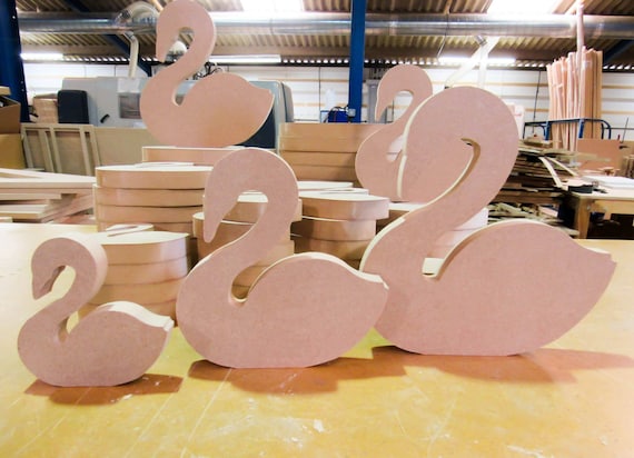 Swan craft blanks 18mm Thick MDF free standing