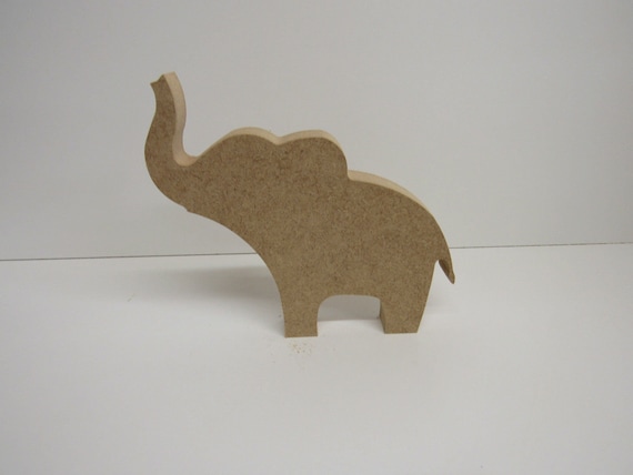 MDF Wooden Elephant shape various sizes freestanding craft shape
