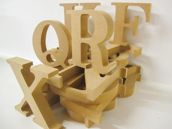 Wooden Letters Premium Quality 155mm High 18mm Thick Victorian Font