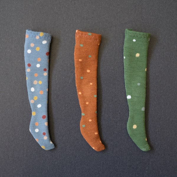 Blythe Overknee Socken Gepunktet (Obitsu22, Licca, Takara)