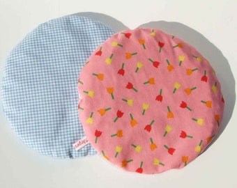 Kirschkernkissen Ø 20 cm in rosa oder blau / Baby Wärmekissen