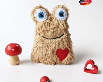 Mutmonster Bruno - Mutmacher Glücksbringer Seelentröster Sorgenschlucker Mutmachmonster Taschenmonster Taschenheld Kinder Erwachsene