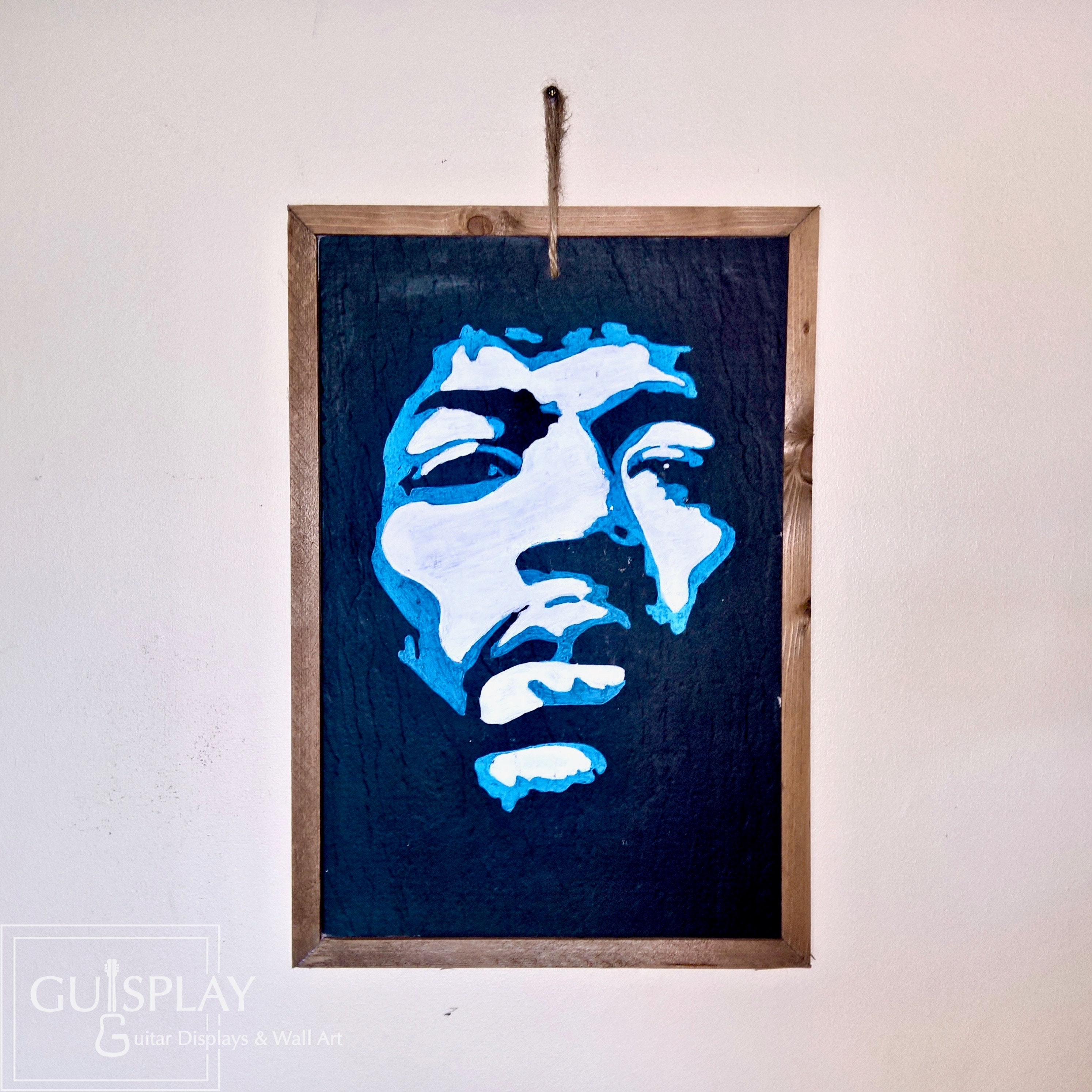 Jimi Hendrix Art - Acrylic Painting Slate