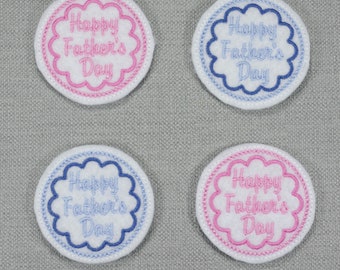 Happy Father's Day Felties, Father's Day Hair Bow Centre