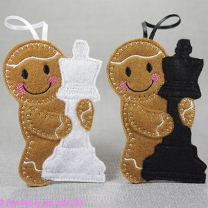 Chess Gift, Gingerbread Man, Hanging Decoration