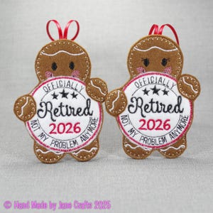 Retirement gift 2026, gift for leaving work, retirement gifts for women, retirement gift for men felt hanging decoration