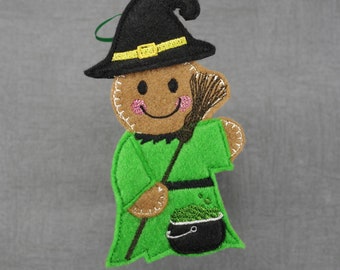 Witch Gingerbread Man, Halloween, Hanging Decoration