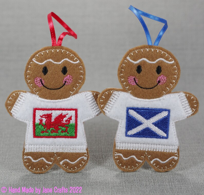 Scotland, Wales, Flags, Gingerbread Decoration - Etsy UK