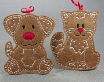 Christmas Pet Decorations, Gingerbread, Christmas Tree Decoration