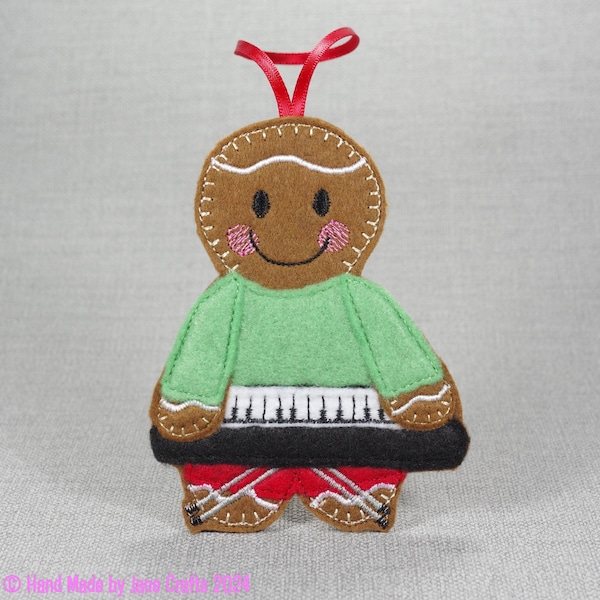 Keyboard Player, Gingerbread, Music Lover, Musician