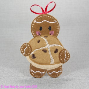 Hot Cross Bun, Good Friday, Gingerbread Decoration, Easter