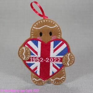 Platinum Jubilee Decoration, Gingerbread Hanging Ornament