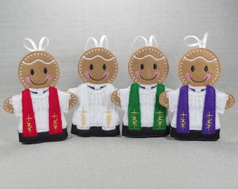 Priest gift, Vicar gift, Gingerbread Man,