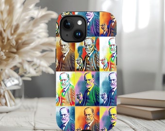 Pop Art Freud iPhone iPhone  15 14 13 12 11 Case (all models) | Psychology Gift | Tough Phone Case