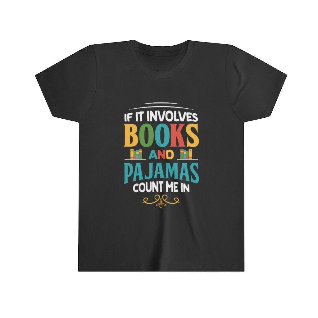 Books Pajamas Funny Book Worm Reading Shirt | Book Lover Gift | Youth T ...