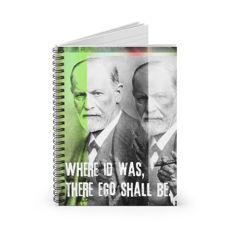 Freud Pop Art Spiral Journal Notebook Sigmund Freud School Etsy