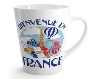 Welcome To France Latte Mug
