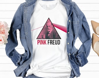 Pink Freud School Psychologist Funny Shirt | Psychology Gift | Unisex Jersey T-shirt