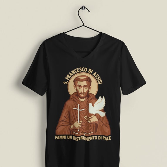 Saint Francis Of Assisi Prayer T-Shirt Saint Francis Of Assisi Prayer T-Shirt