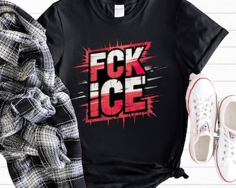 FCK ICE Anti Ice Protest Shirt | Abolish ICE Shirt | Social Justice Human Rights Shirt | Unisex Soft Style T-shirt