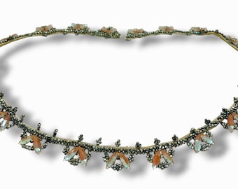 アンティーク ビクトリア朝 サフィレット ペンダント ネックレス、本物