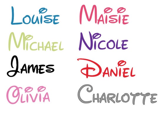 Stickers Personalised Custom Name Vinyl Sticker Decal Drink Water Bottle Disney Font Home Garden