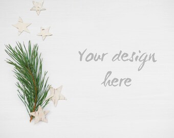 Style stock photo Mockup Christmas stock photography Product mockup Image business branding Photo rustic styled Christmas digital download