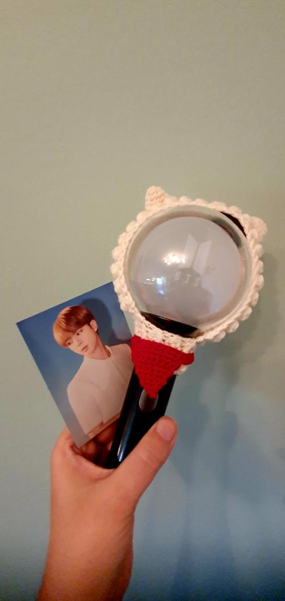 RJ ARMY Bomb Crochet Cover | Lightstick Case | Fanmade Accessory